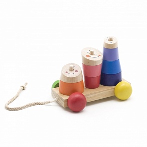 Пирамидка-каталка со шнурком (МДИ, Д355)